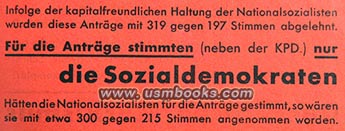 SPD vs NSDAP